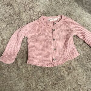Zara Kids Pink Button-Up Sweater